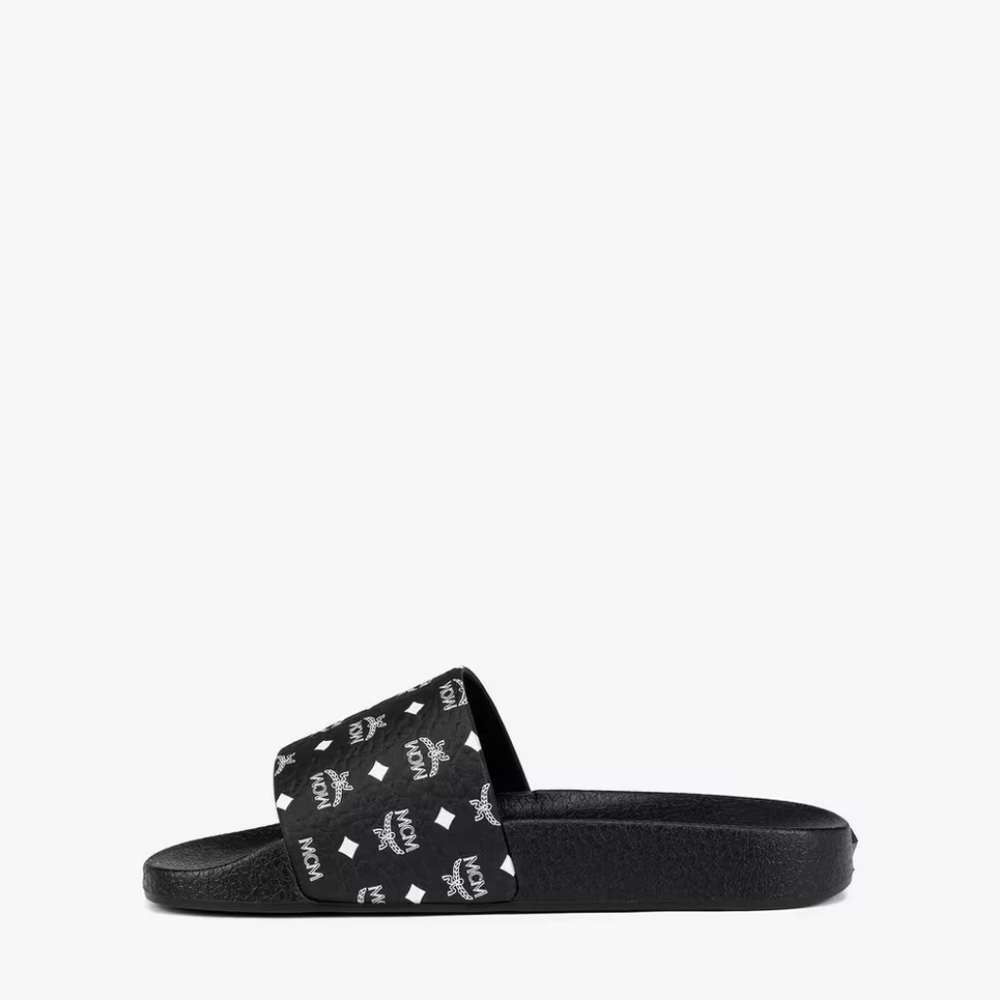 NEW MCM MONOGRAM PRINT RUBBER SLIDES - Picture 5 of 10